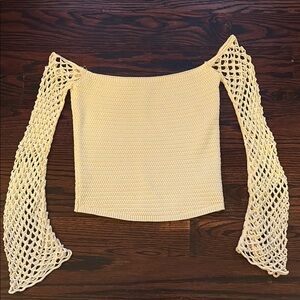 Elegant Cream Off-Shoulder Sweater